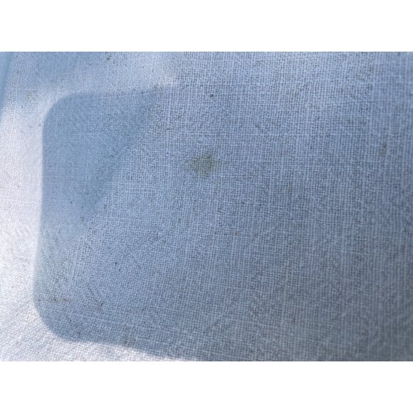 Vintage Arts and Crafts Cotton Embroidered Babket Flowers Tablecloth - Picture 5 of 13